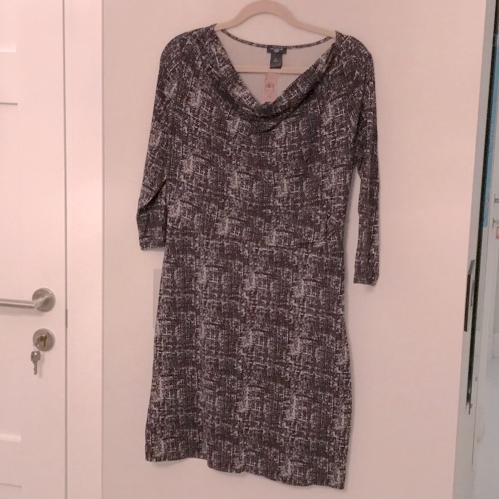 Ann Taylor cowl neck dress rayon/spandex size 6